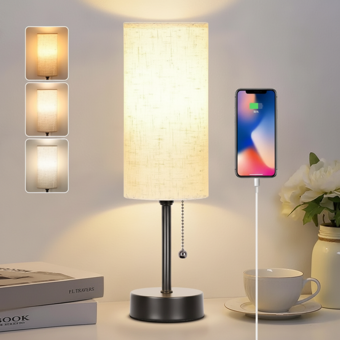 Luminária Recarregável Moderna | Elegância e Luz Variável