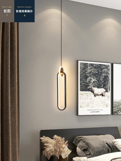 Suspensão Luzes Pingente, Lâmpadas Suspensas, Anel Lustres, Luminaria, Decoração do quarto, Techo