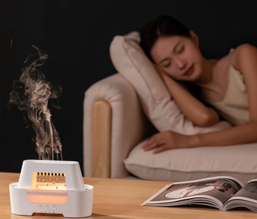 Difusor Ultrassônico de Aroma com Controle Remoto e Luz Ambiente