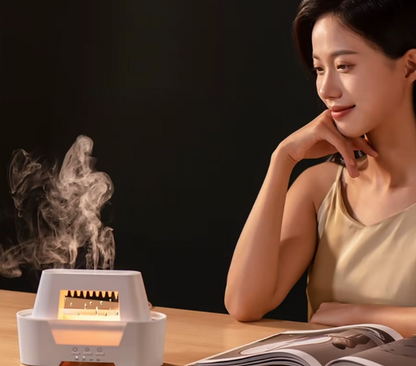Difusor Ultrassônico de Aroma com Controle Remoto e Luz Ambiente