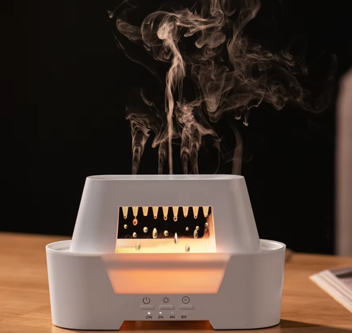 Difusor Ultrassônico de Aroma com Controle Remoto e Luz Ambiente
