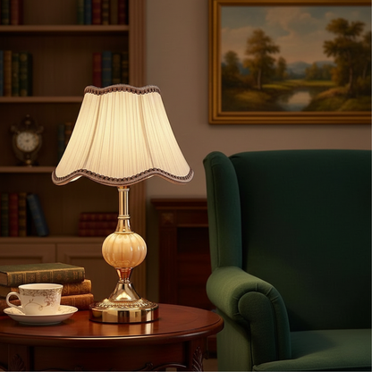 Luminária de Mesa Retro em Vidro para Decoração e Iluminação