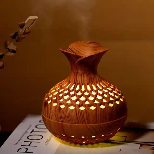 Vaso Difusor de Aromaterapia 300ml com Lâmpada RGB