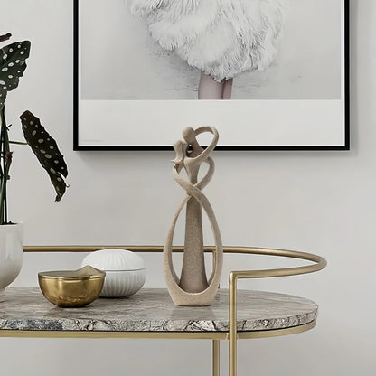 1pc, beijando casal estátua escultura abstrata estátua de resina decoração para casa moderna escritório desktop prateleira estante decoração