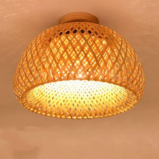 30 rattan vime luz de teto pingente lâmpada sombra decoração do quarto casa lustre bambu madeira arte lustre suspenso luminária