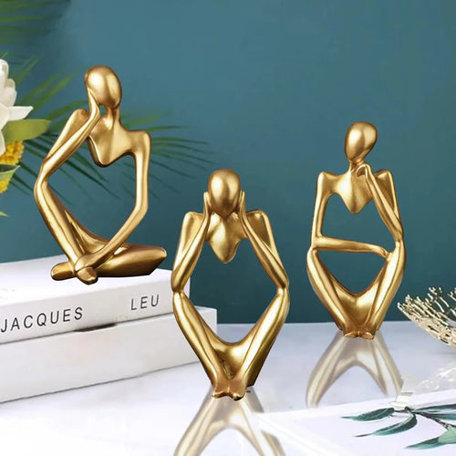 Figuras abstratas de arte escandinava, decoração de casa, mini artesanato, ornamento de entrada de luxo leve, decoração de mesa 1 peça