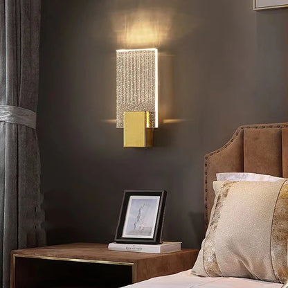 Bolha de cristal lâmpadas parede moderna iluminação led ouro arandelas parede interior sala estar fundo tv quarto corredor decoração casa lustre