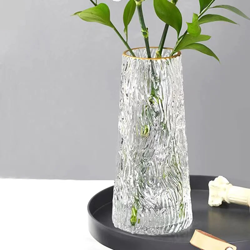 New Creative Nordic Glass Flower Vase Ins Flower Bottle Transparente Hydroponic Vase Garrafa De Vidro para Flores Desktop Decoração