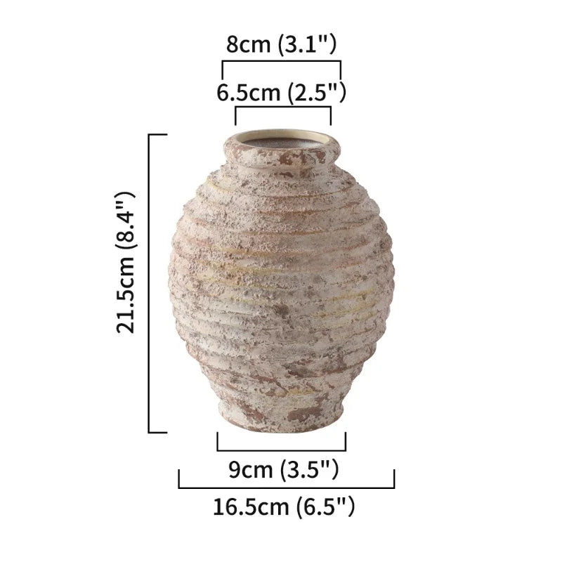 Vaso cerâmico artesanal de estilo vintage, Decoração para casa, Acessórios de cerâmica e cerâmica, Home Decor Vasos
