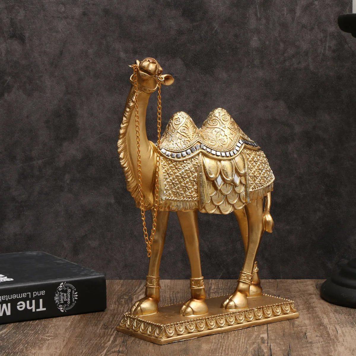 Indoor Camel Statue with Light, Classic Luxury Art, item decorativo para o Natal, Halloween, Hanukkah, Thanksgiving, Dia dos Namorados