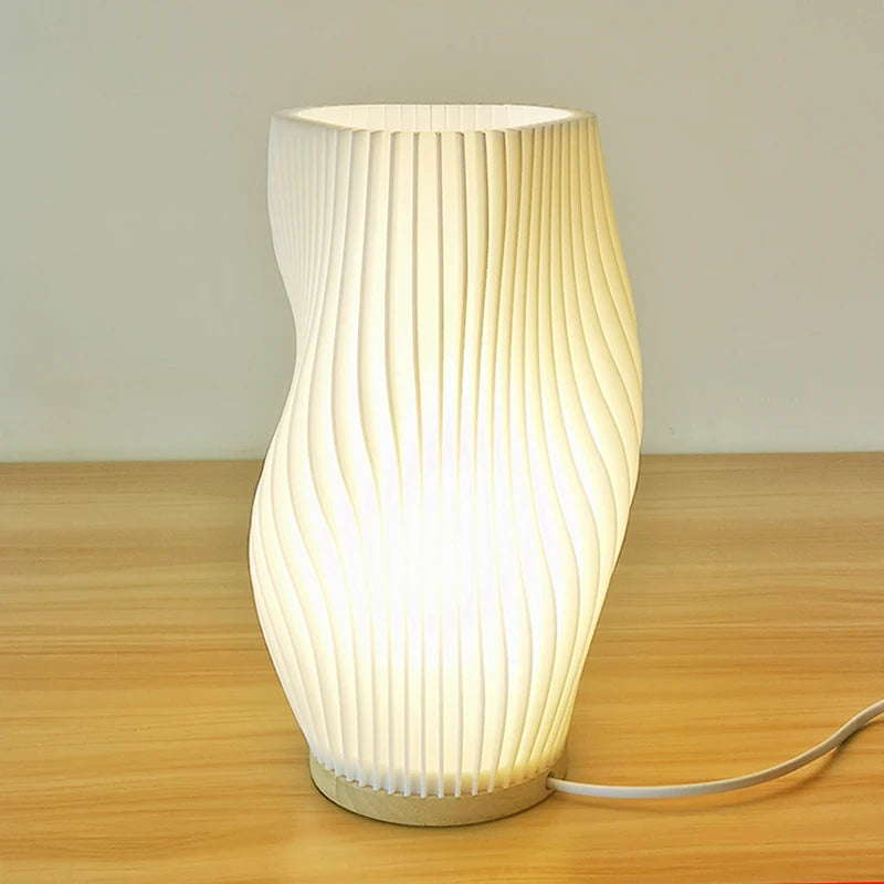 Estilo creme francês lâmpada de mesa 3d ins internet vermelho plissado quarto lâmpada cabeceira estudo café cartão assento atmosfera lâmpada