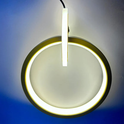 Suspensão Luzes Pingente, Lâmpadas Suspensas, Anel Lustres, Luminaria, Decoração do quarto, Techo