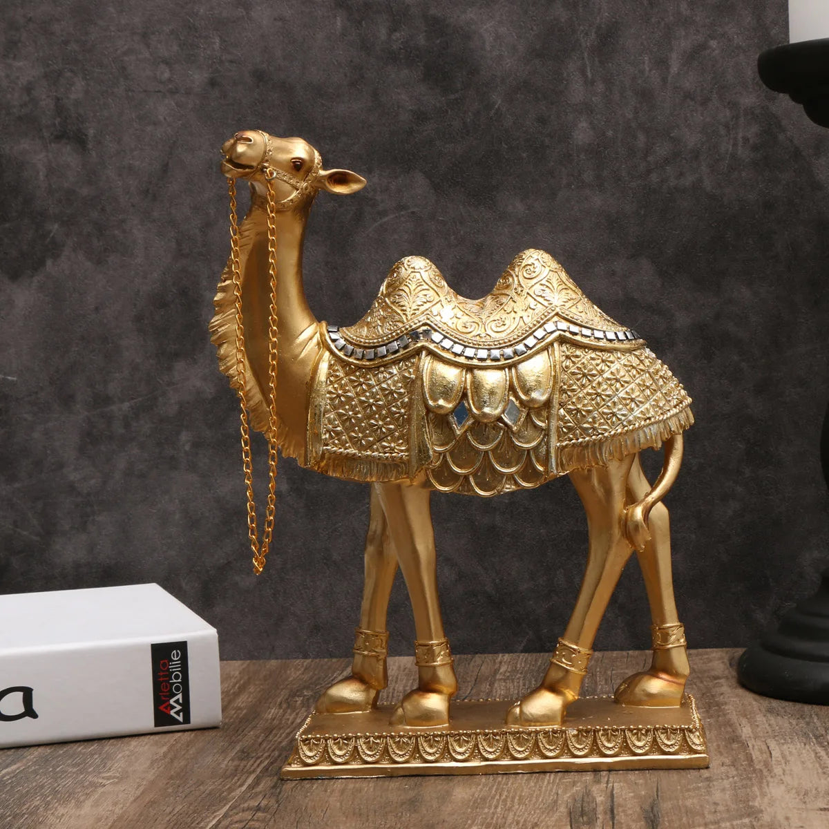 Indoor Camel Statue with Light, Classic Luxury Art, item decorativo para o Natal, Halloween, Hanukkah, Thanksgiving, Dia dos Namorados