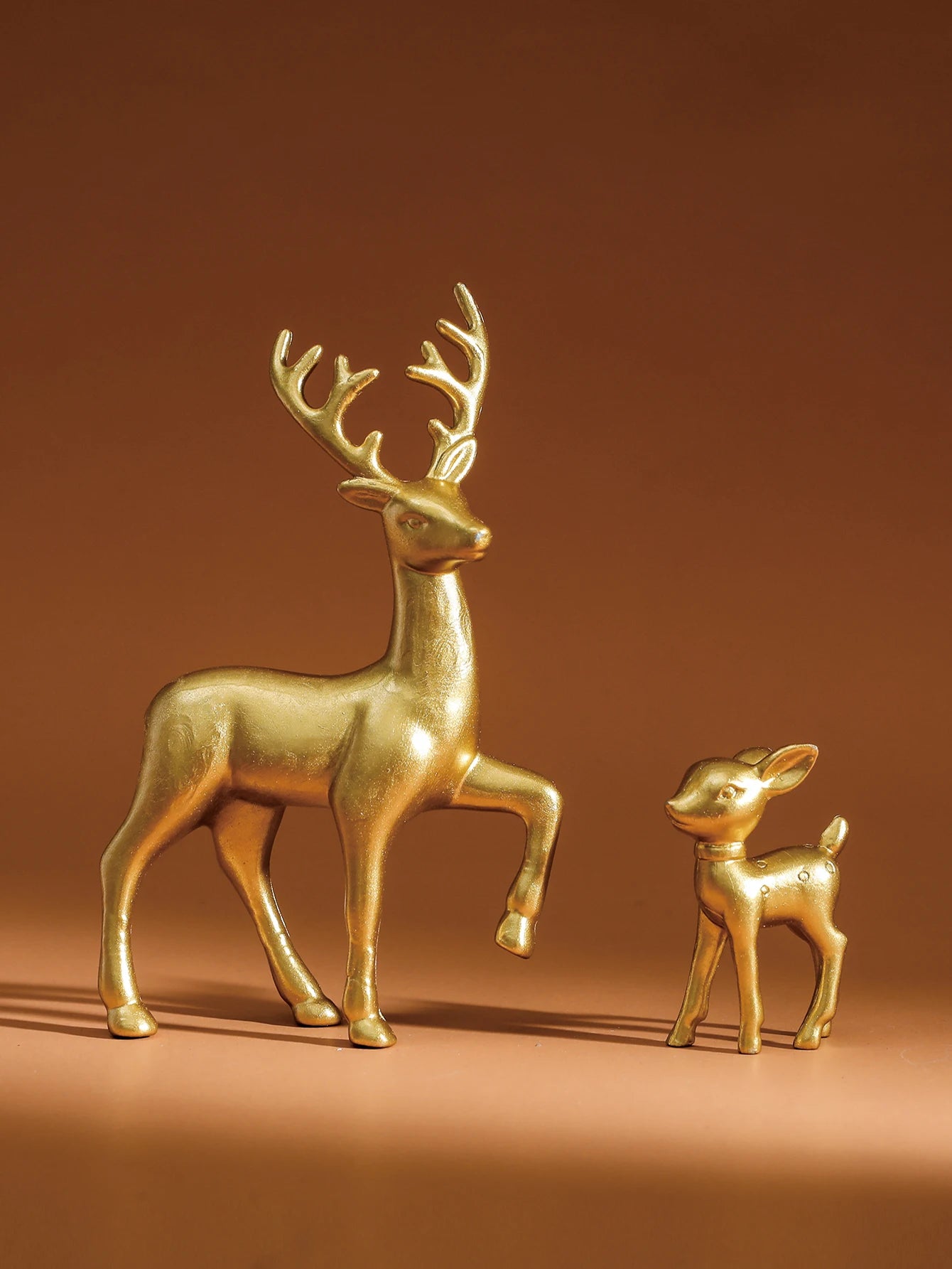 2 peças, decoração do quarto mãe veado bonito crianças decoração do quarto esculturas kawaii esculturas natal decoração para casa estatuetas fawn