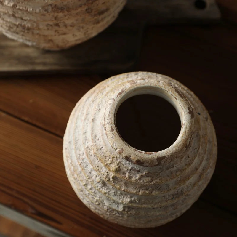 Vaso cerâmico artesanal de estilo vintage, Decoração para casa, Acessórios de cerâmica e cerâmica, Home Decor Vasos