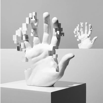 Estátua de mão artística abstrata, acessórios de decoração para casa, escultura artística, estatueta nórdica, minimalismo moderno, estante, mesa de quarto