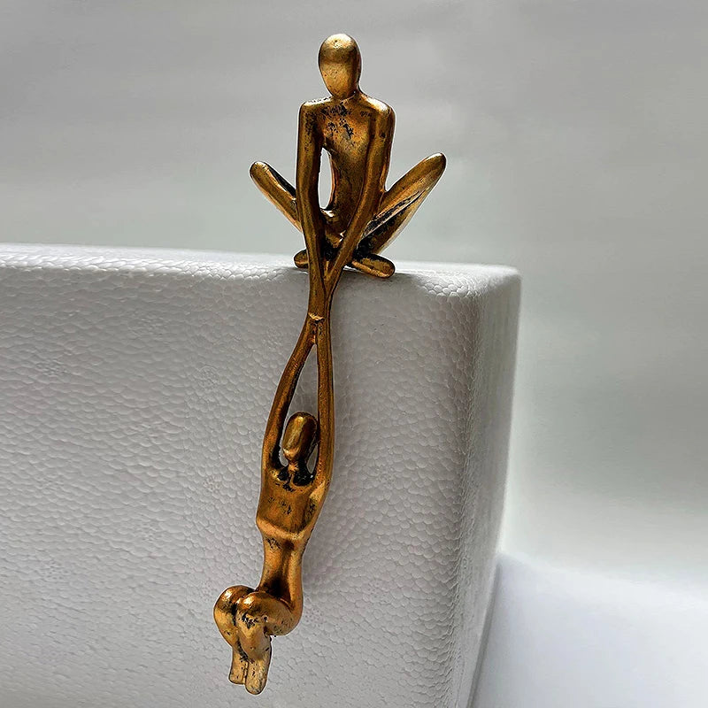 Homem levantamento mulher estatueta arte estátua amante escultura ornamentos casa decoração de mesa dança casal escultura arte criativa