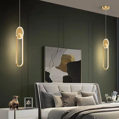 Suspensão Luzes Pingente, Lâmpadas Suspensas, Anel Lustres, Luminaria, Decoração do quarto, Techo