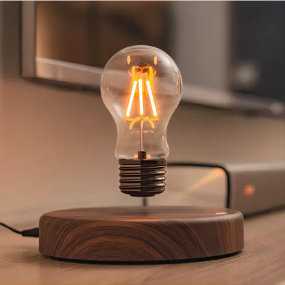 Lâmpada de levitação magnética criatividade flutuante vidro lâmpada led escritório em casa decoração presente aniversário mesa novidade luz da noite