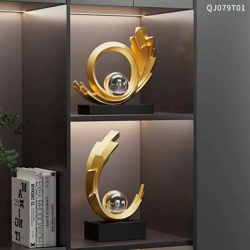 1pc estatueta colecionável, luz de luxo suave decoração casa sala estar entrada armário vinho tv gabinete decoração housewarming abertura presente