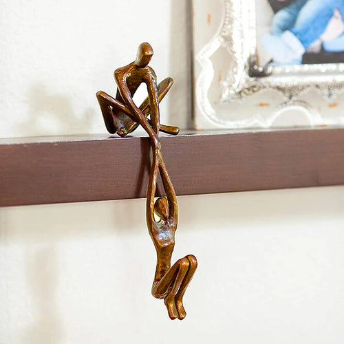 Homem levantamento mulher estatueta arte estátua amante escultura ornamentos casa decoração de mesa dança casal escultura arte criativa