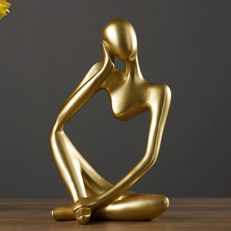 Figuras abstratas de arte escandinava, decoração de casa, mini artesanato, ornamento de entrada de luxo leve, decoração de mesa 1 peça