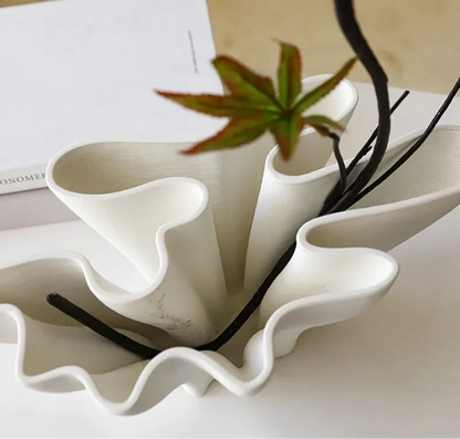 Vaso Cerâmico Em Forma Floral Vasos Hidroponia, Decoração De Mesa, Arranjo De Flores, Vasos De Artesanato Moderno, Decoração Estética Do Quarto
