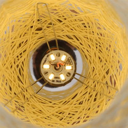 Fio de rattan de madeira led night light criativo minimalista lâmpada cabeceira usb plug atmosfera romântica luz escritório casamento