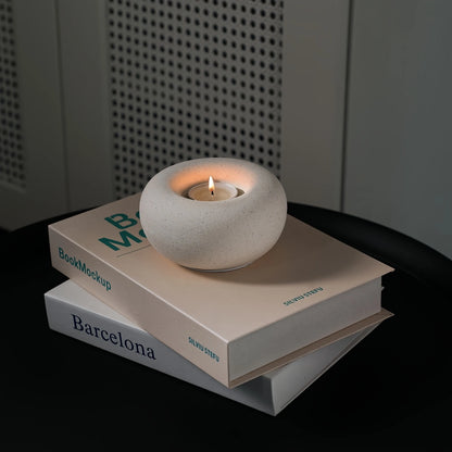 Donut castiçal criativo casa velas casa decoração de mesa castiçal para o quarto sem chama romântico presentes aniversário