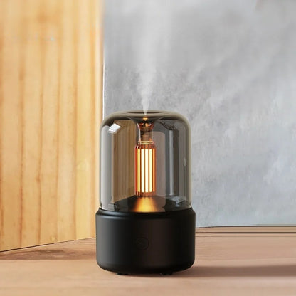 Lâmpada de Aromaterapia com Luz de Velas USB