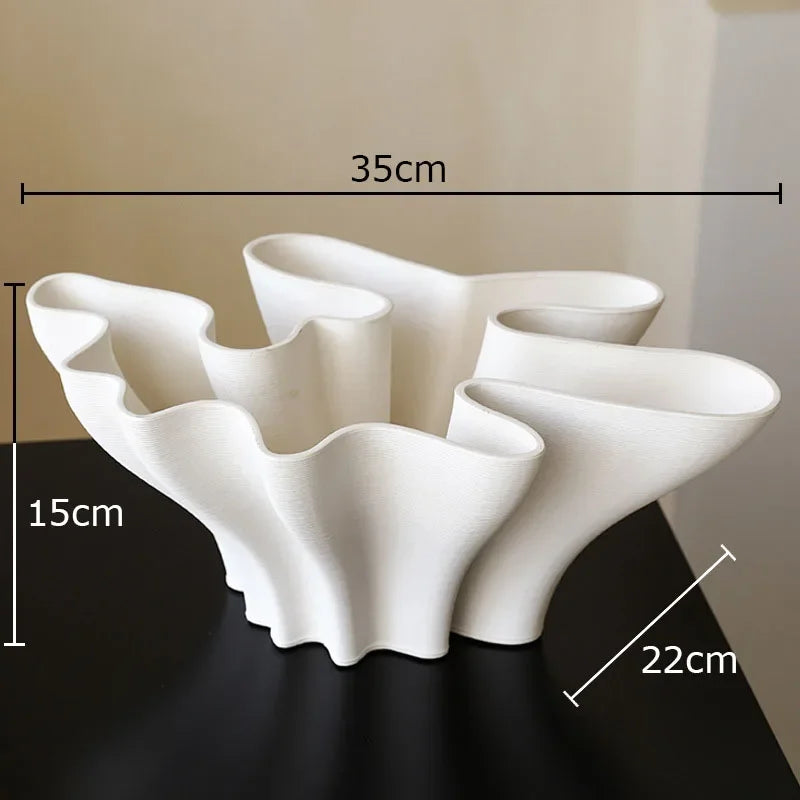 Vaso Cerâmico Em Forma Floral Vasos Hidroponia, Decoração De Mesa, Arranjo De Flores, Vasos De Artesanato Moderno, Decoração Estética Do Quarto