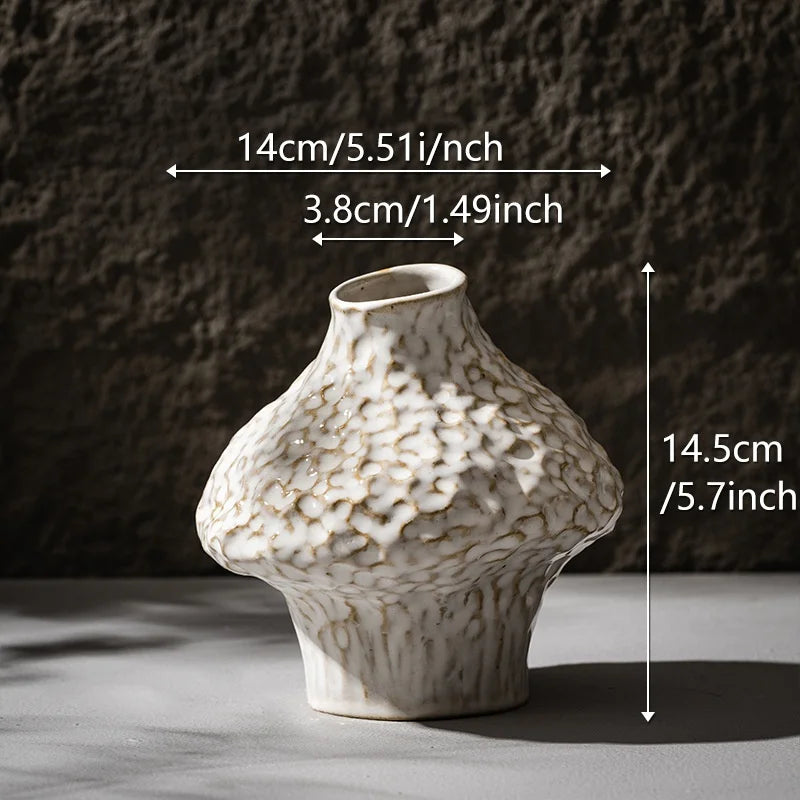 CAPIRON-Vaso Cerâmico Nórdico, Grama Pampas, Flores Secas, Decoração de Casa Acessórios, Sala Mesa, Estante, Decoração Varanda, Quarto
