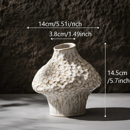 CAPIRON-Vaso Cerâmico Nórdico, Grama Pampas, Flores Secas, Decoração de Casa Acessórios, Sala Mesa, Estante, Decoração Varanda, Quarto