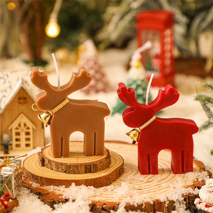 Kit DIY de molde de vela de silicone série de Natal para velas artesanais, sabão, gesso, resina e cozimento; Presentes de férias ideais
