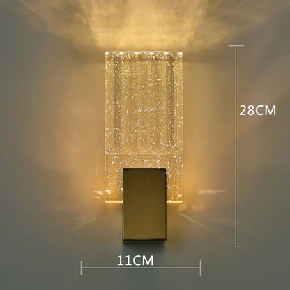 Bolha de cristal lâmpadas parede moderna iluminação led ouro arandelas parede interior sala estar fundo tv quarto corredor decoração casa lustre