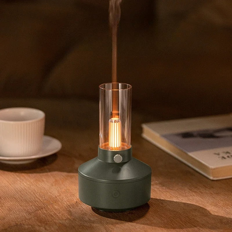 Lâmpada Aromaterapia Retrô Ultrassônica USB