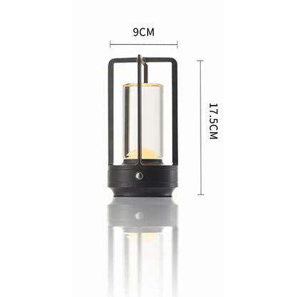 Lanterna/lanterna design moderno usb led candeeiro de mesa interruptor toque luz noturna com bateria recarregável para uso em restaurante hotel