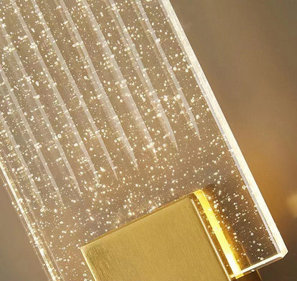 Bolha de cristal lâmpadas parede moderna iluminação led ouro arandelas parede interior sala estar fundo tv quarto corredor decoração casa lustre