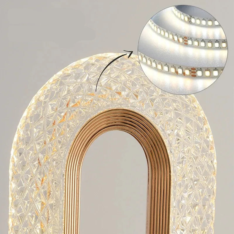 Controle de toque 3d pista cristal luz da noite meninas quarto decoração casa estética usb cabeceira led mesa ambiente 3d lua lâmpada