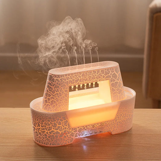 Umidificador do ar com a lâmpada colorida para a casa, difusor do óleo essencial, difusor ultrassônico do aroma com controlo a distância