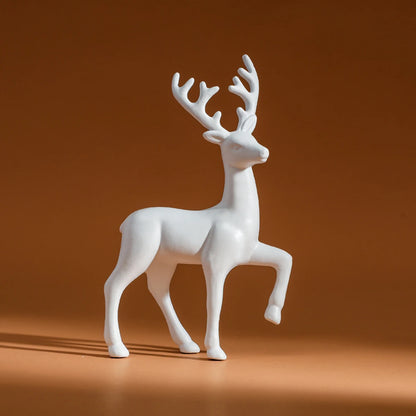 2 peças, decoração do quarto mãe veado bonito crianças decoração do quarto esculturas kawaii esculturas natal decoração para casa estatuetas fawn