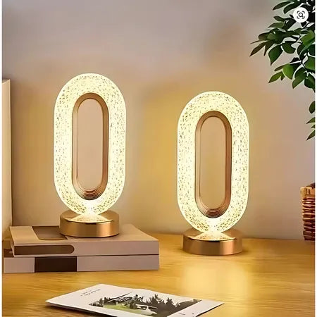 Luminária 3D Cristal | Decoração Moderna e Elegante