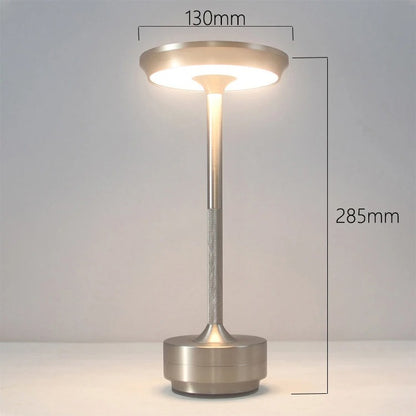 Luminária de Mesa LED com Carregamento USB e Toque Sensível