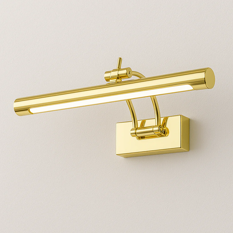 Luminária LED de Parede | Aço Inoxidável Dourado Moderno